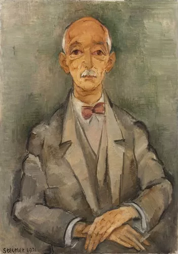 Portrait d'homme moustachu